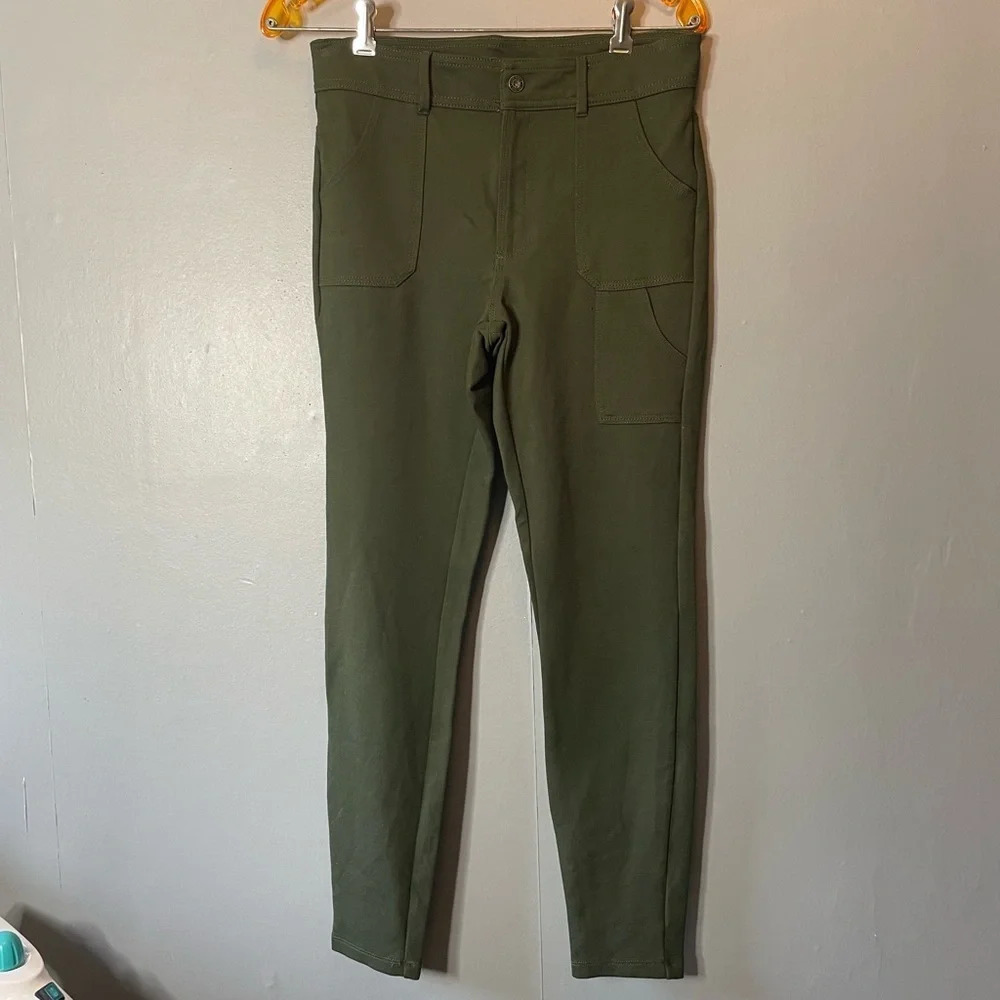 Eddie Bauer Pants‎ Women Size Medium Skinny Stretch Army Green